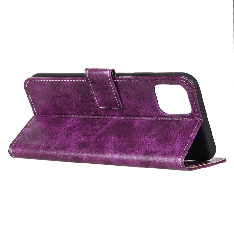 For iPhone 12 / 12 Pro Retro Crazy Horse Texture Horizontal Flip Leather Case with Holder & Card Slots & Photo Frame & Wallet