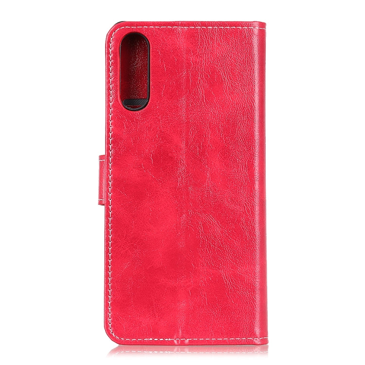 For LG Velvet Retro Crazy Horse Texture Horizontal Flip Leather Case with Holder & Card Slots & Photo Frame & Wallet