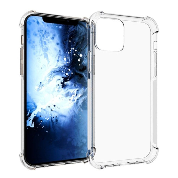 For iPhone 12 mini Shockproof Non-slip Waterproof Thickening TPU Protective Case(Transparent)