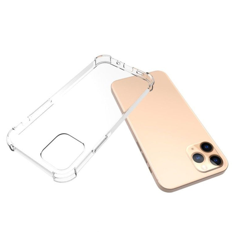 For iPhone 12 mini Shockproof Non-slip Waterproof Thickening TPU Protective Case(Transparent)