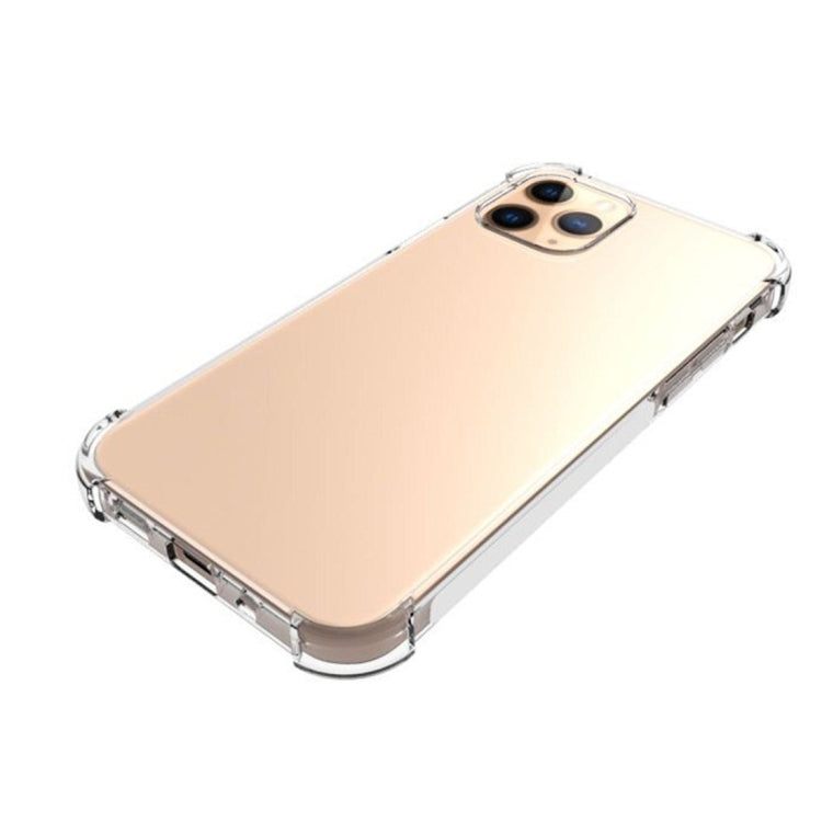 For iPhone 12 mini Shockproof Non-slip Waterproof Thickening TPU Protective Case(Transparent)