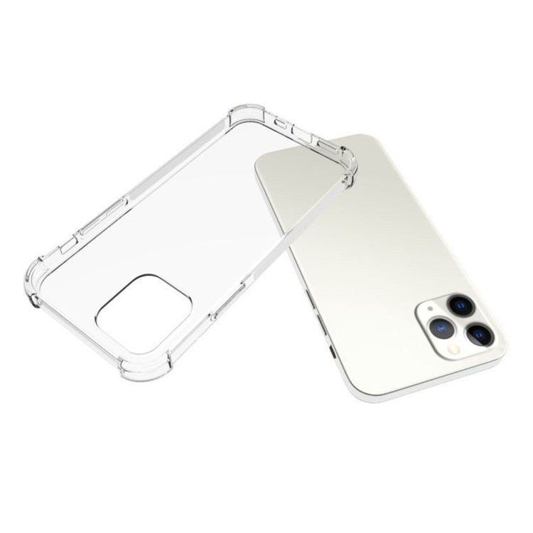 For iPhone 12 / 12 Pro Shockproof Non-slip Waterproof Thickening TPU Protective Case(Transparent)