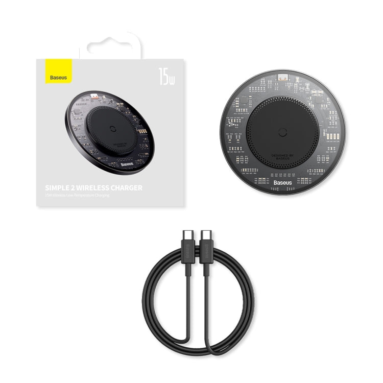 Baseus BS-W530 15W QI Fast Wireless Charger with USB-C / Type-C Cable
