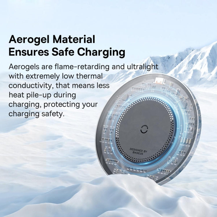 Baseus BS-W530 15W QI Fast Wireless Charger with USB-C / Type-C Cable