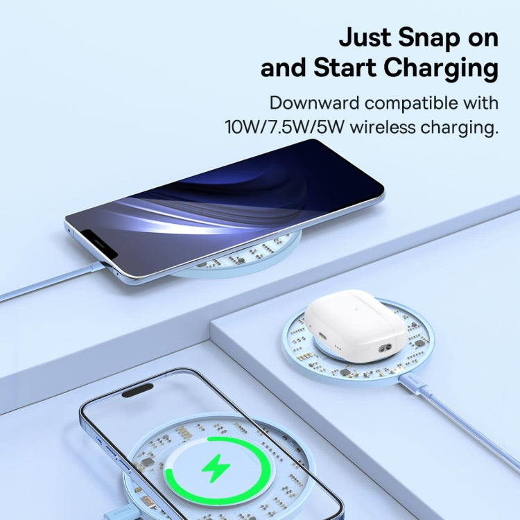 Baseus BS-W530 15W QI Fast Wireless Charger with USB-C / Type-C Cable