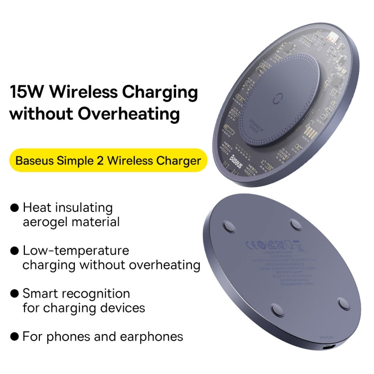 Baseus BS-W530 15W QI Fast Wireless Charger with USB-C / Type-C Cable