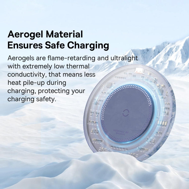 Baseus BS-W530 15W QI Fast Wireless Charger with USB-C / Type-C Cable