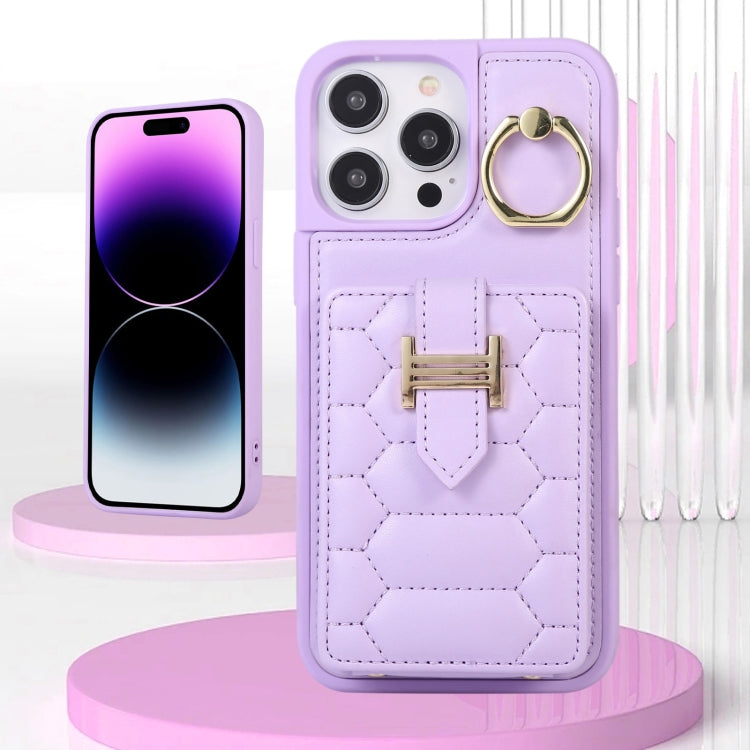 For iPhone 12 Pro Vertical Card Bag Ring Holder Phone Case with Dual Lanyard