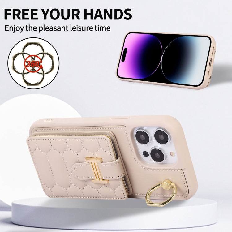 For iPhone 11 Vertical Card Bag Ring Holder Phone Case with Dual Lanyard