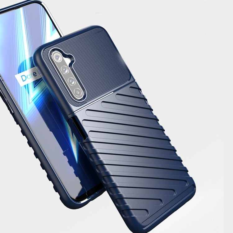 For OPPO Realme 6 Pro Thunderbolt Shockproof TPU Soft Case(Blue)