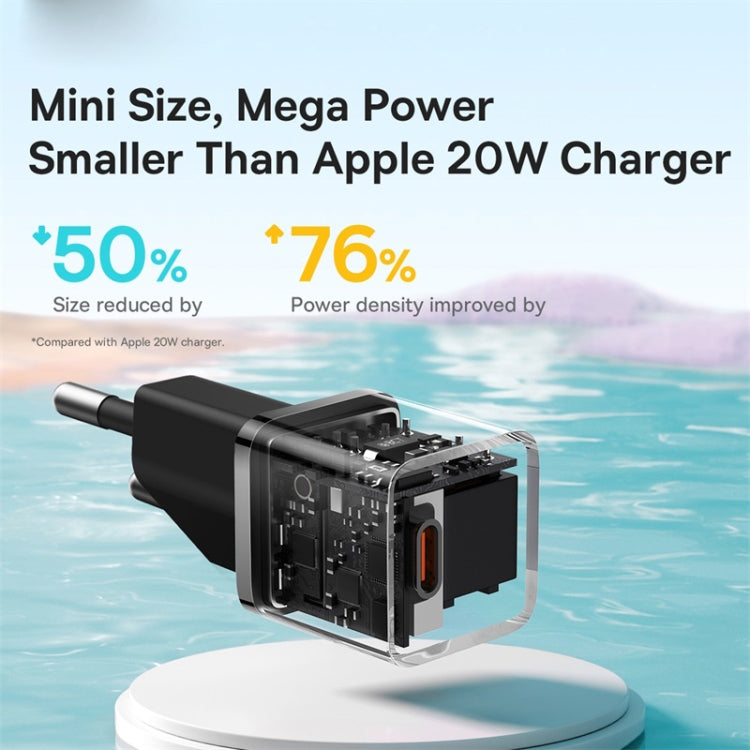 Baseus GaN5 20W USB-C / Type-C GaN Fast Charger, EU Plug