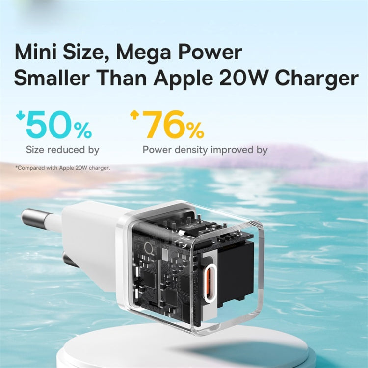 Baseus GaN5 20W USB-C / Type-C GaN Fast Charger, EU Plug