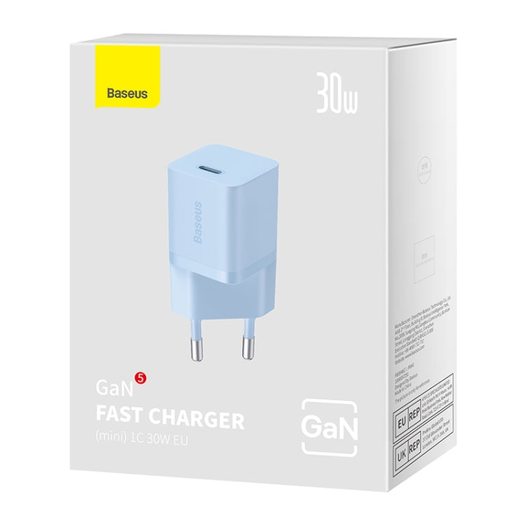 Baseus GaN5 30W USB-C / Type-C GaN Fast Charger, EU Plug