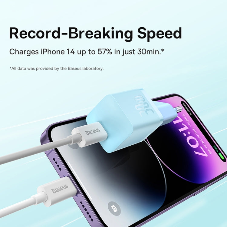 Baseus GaN5 30W USB-C / Type-C GaN Fast Charger, EU Plug