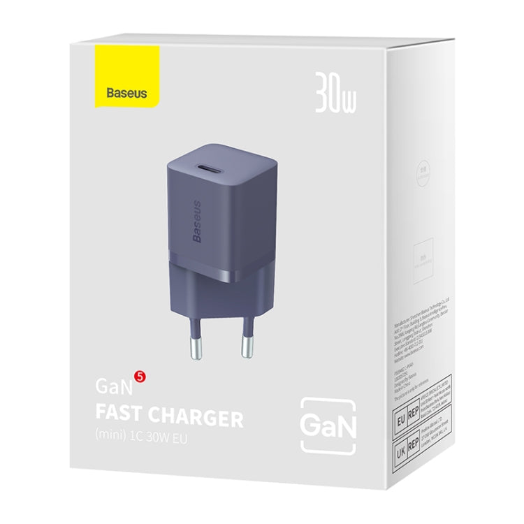 Baseus GaN5 30W USB-C / Type-C GaN Fast Charger, EU Plug