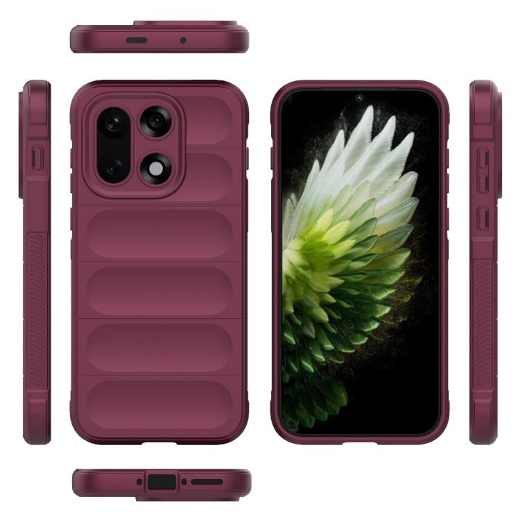For OnePlus 15 Magic Shield TPU + Flannel Phone Case