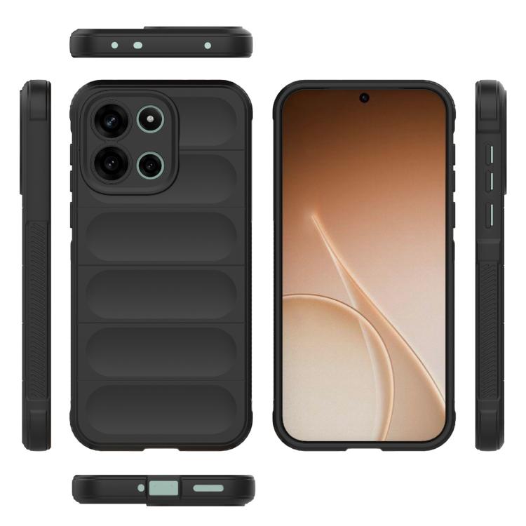 For OnePlus Turbo 6 5G Magic Shield TPU + Flannel Phone Case