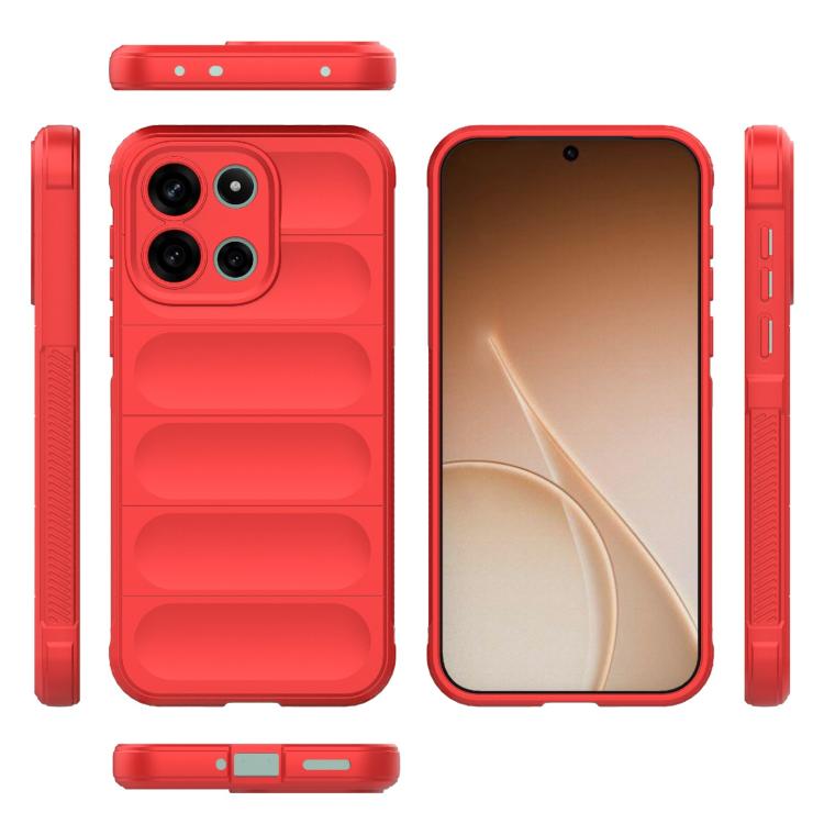 For OnePlus Turbo 6 5G Magic Shield TPU + Flannel Phone Case
