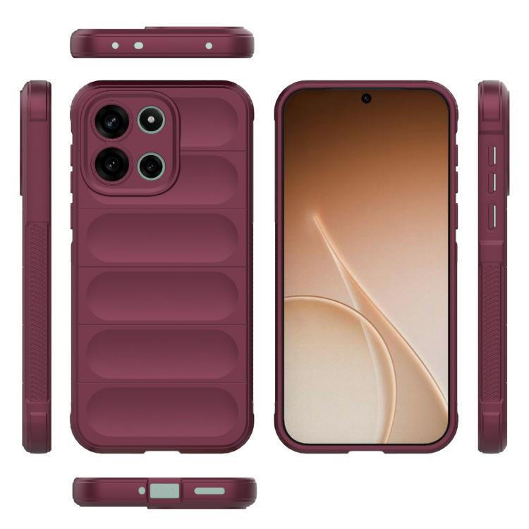 For OnePlus Turbo 6 5G Magic Shield TPU + Flannel Phone Case