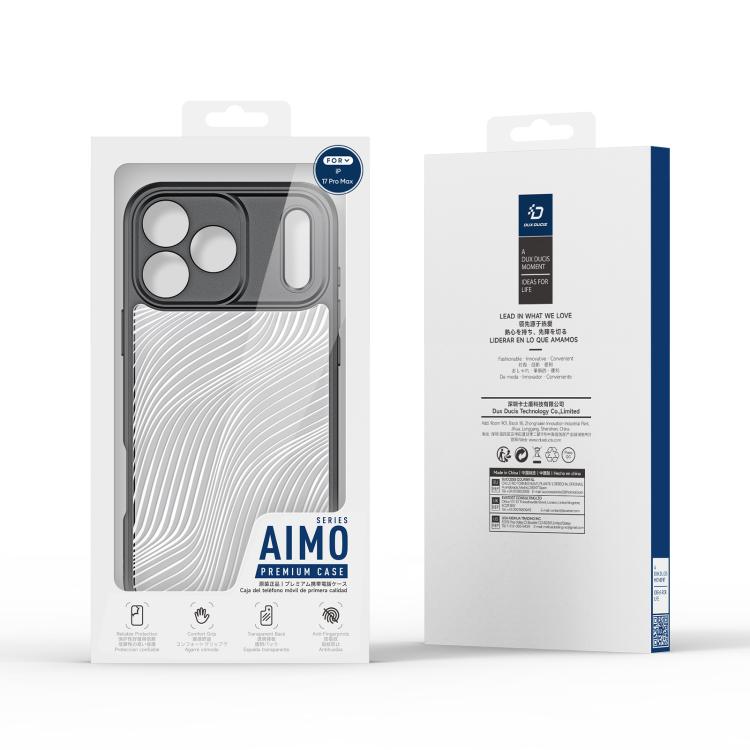 For iPhone 17 Pro Max DUX DUCIS Aimo Series  Frosted Feel Phone Case - Black