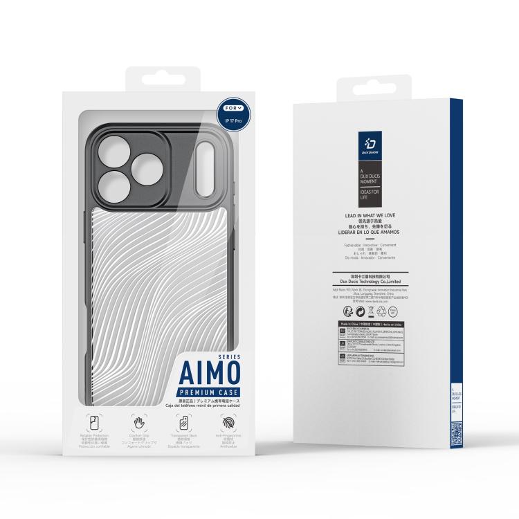 For iPhone 17 Pro DUX DUCIS Aimo Series  Frosted Feel Phone Case - Black