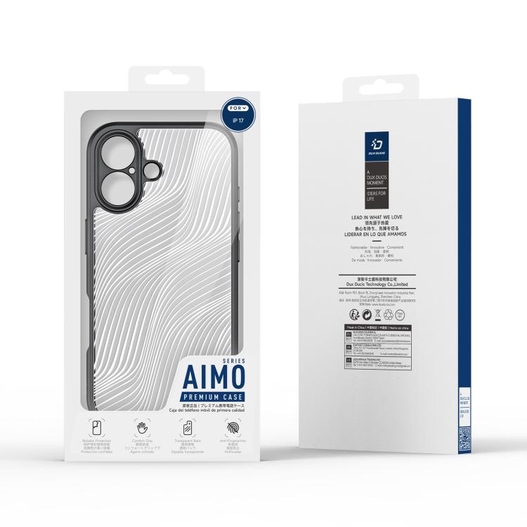 For iPhone 17 DUX DUCIS Aimo Series  Frosted Feel Phone Case - Black