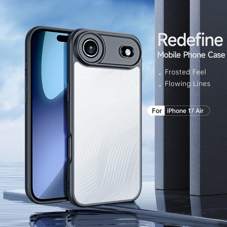 For iPhone Air DUX DUCIS Aimo Series  Frosted Feel Phone Case - Black