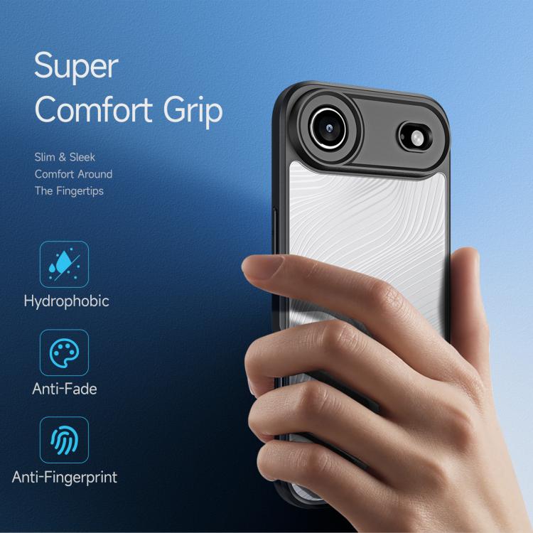 For iPhone Air DUX DUCIS Aimo Series  Frosted Feel Phone Case - Black