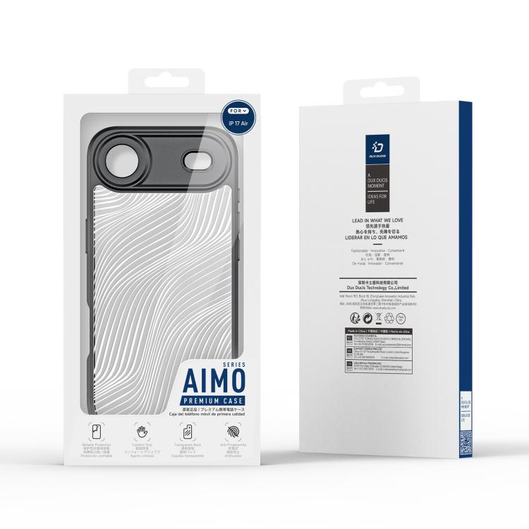 For iPhone Air DUX DUCIS Aimo Series  Frosted Feel Phone Case - Black