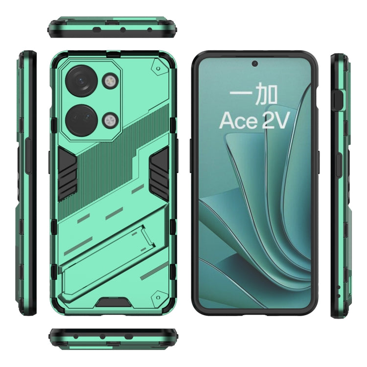 For OnePlus Ace 2V Punk Armor 2 in 1 PC + TPU Phone Case with Holder
