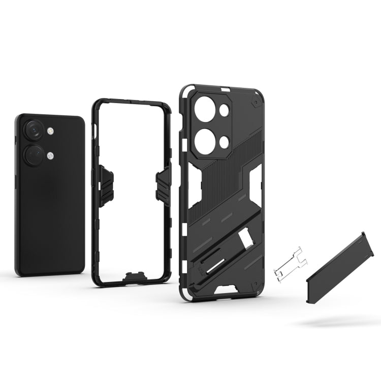 For OnePlus Ace 2V Punk Armor 2 in 1 PC + TPU Phone Case with Holder