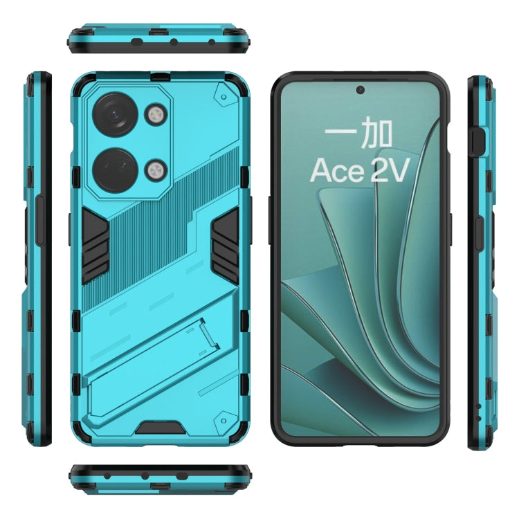 For OnePlus Ace 2V Punk Armor 2 in 1 PC + TPU Phone Case with Holder