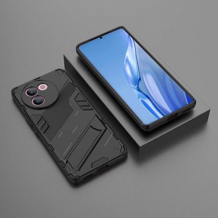 For vivo V30e 5G Global Punk Armor 2 in 1 PC + TPU Phone Case with Holder