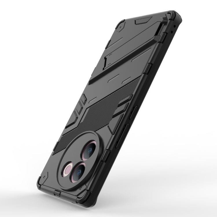 For vivo V30e 5G Global Punk Armor 2 in 1 PC + TPU Phone Case with Holder