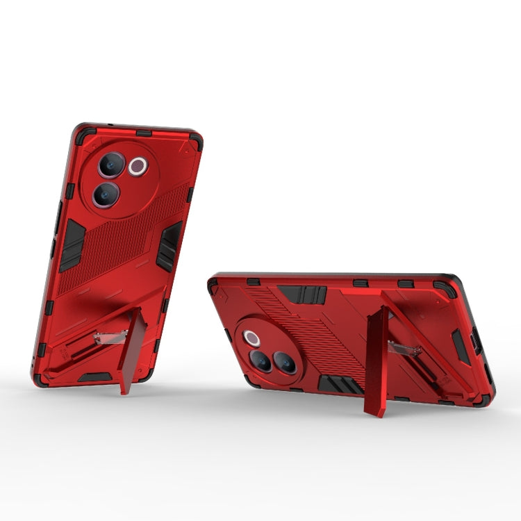 For vivo V30e 5G Global Punk Armor 2 in 1 PC + TPU Phone Case with Holder