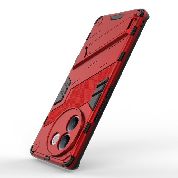 For vivo V30e 5G Global Punk Armor 2 in 1 PC + TPU Phone Case with Holder
