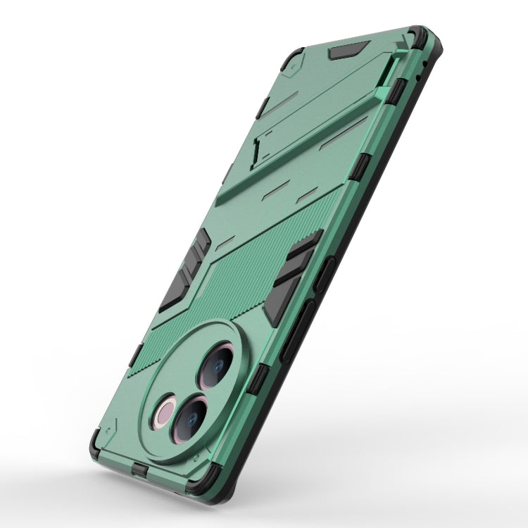 For vivo V30e 5G Global Punk Armor 2 in 1 PC + TPU Phone Case with Holder