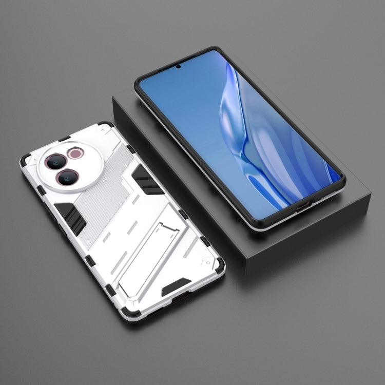 For vivo V30e 5G Global Punk Armor 2 in 1 PC + TPU Phone Case with Holder