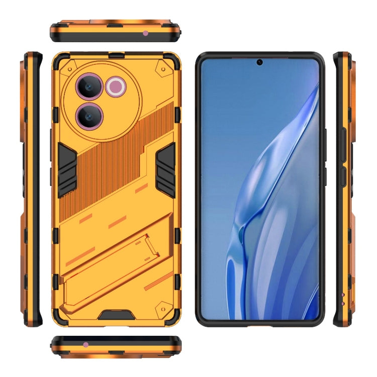 For vivo V30e 5G Global Punk Armor 2 in 1 PC + TPU Phone Case with Holder