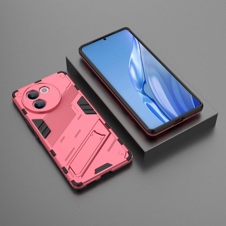 For vivo V30e 5G Global Punk Armor 2 in 1 PC + TPU Phone Case with Holder