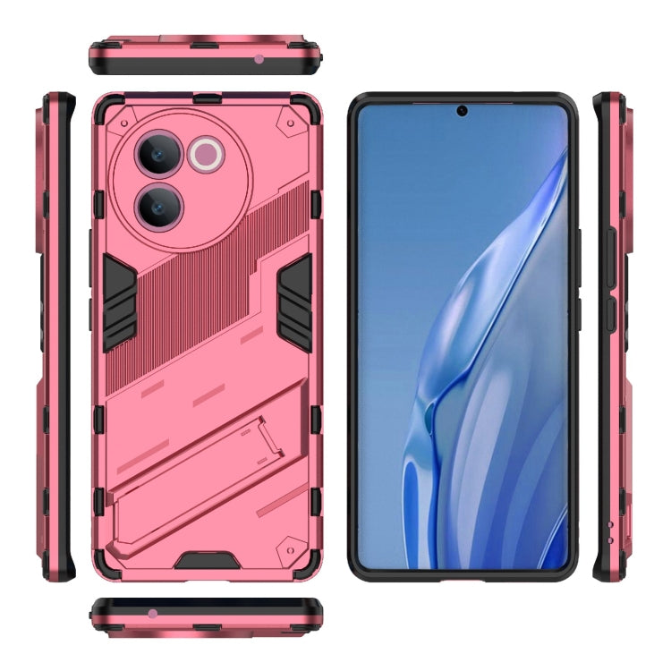 For vivo V30e 5G Global Punk Armor 2 in 1 PC + TPU Phone Case with Holder