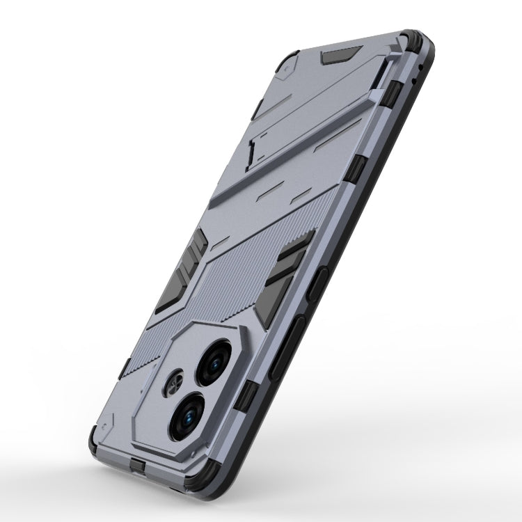 For vivo iQOO Z9 Turbo 5G Punk Armor 2 in 1 PC + TPU Phone Case with Holder