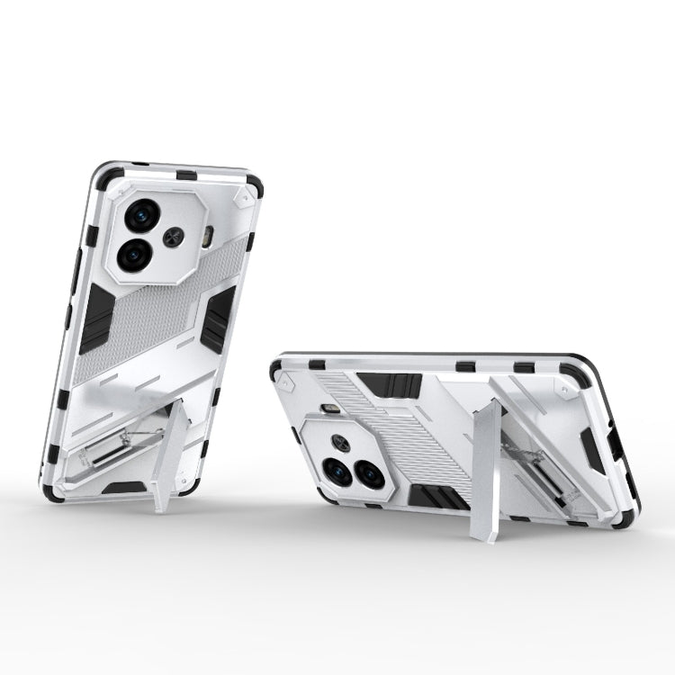 For vivo iQOO Z9 Turbo 5G Punk Armor 2 in 1 PC + TPU Phone Case with Holder