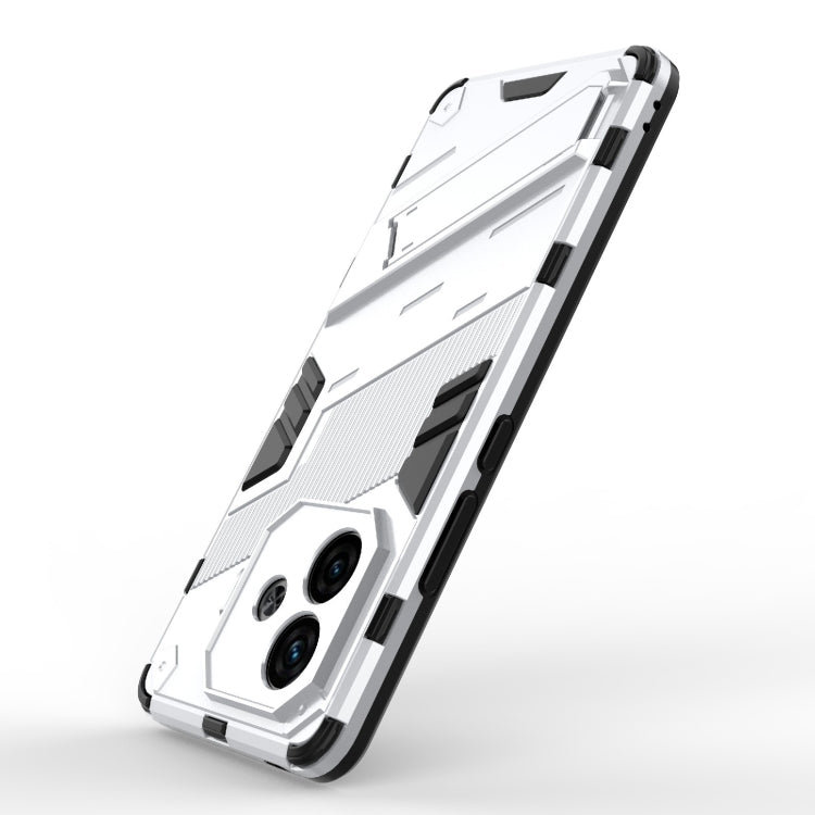 For vivo iQOO Z9 Turbo 5G Punk Armor 2 in 1 PC + TPU Phone Case with Holder
