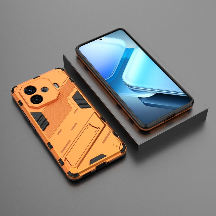 For vivo iQOO Z9 Turbo 5G Punk Armor 2 in 1 PC + TPU Phone Case with Holder