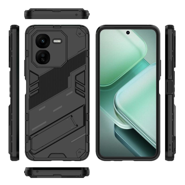 For vivo iQOO Z9X 5G Punk Armor 2 in 1 PC + TPU Phone Case with Holder