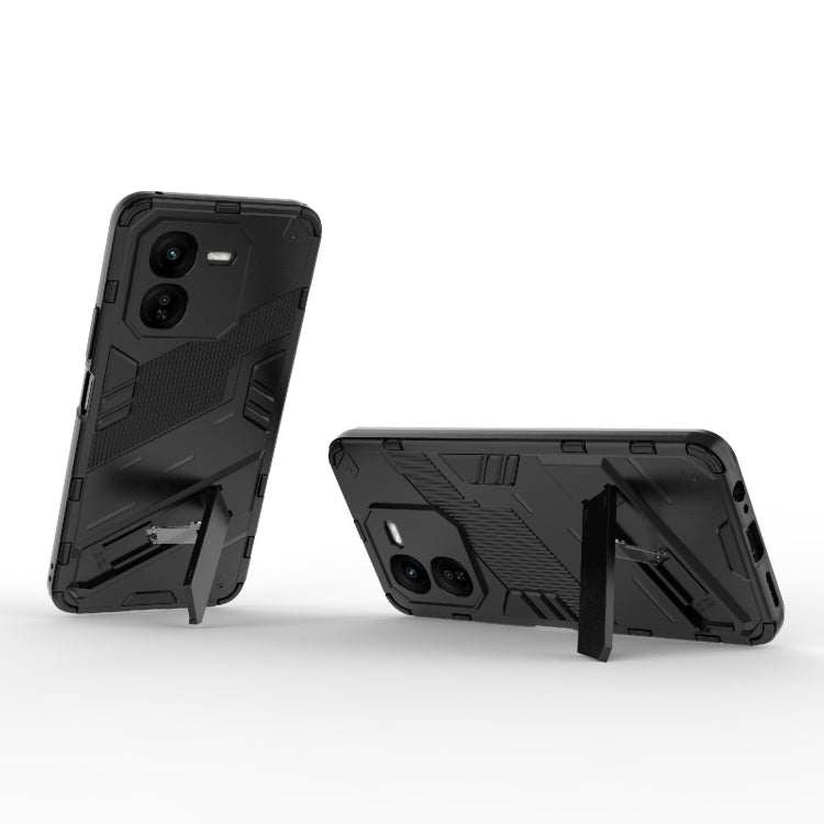 For vivo iQOO Z9X 5G Punk Armor 2 in 1 PC + TPU Phone Case with Holder