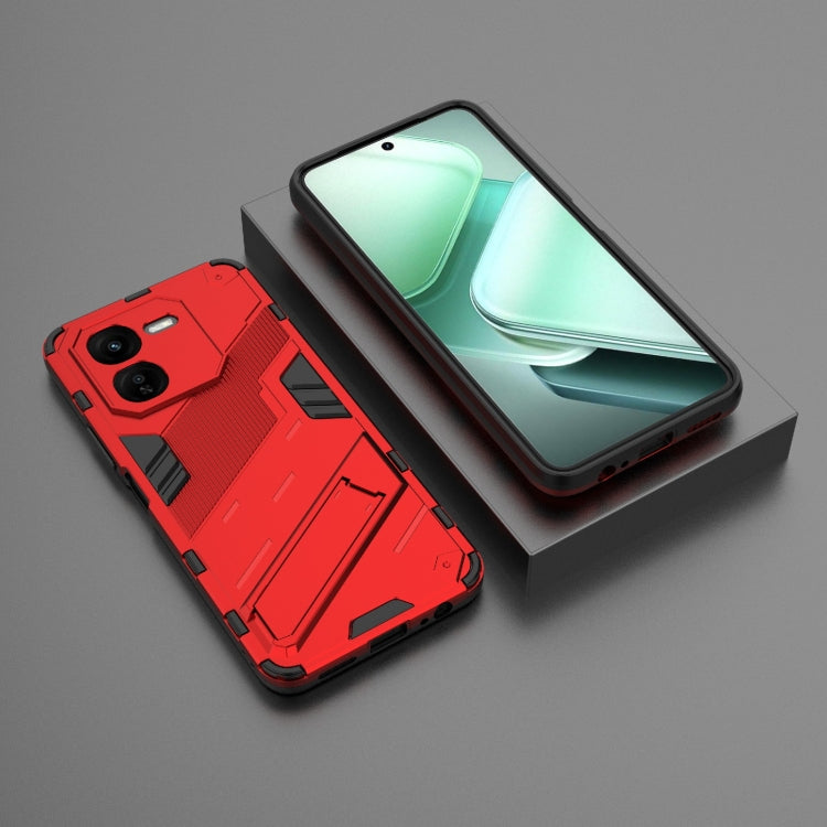 For vivo iQOO Z9X 5G Punk Armor 2 in 1 PC + TPU Phone Case with Holder