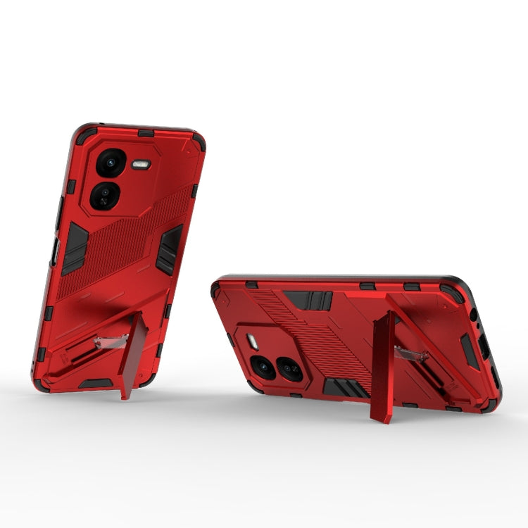For vivo iQOO Z9X 5G Punk Armor 2 in 1 PC + TPU Phone Case with Holder