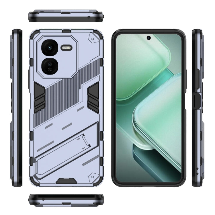 For vivo iQOO Z9X 5G Punk Armor 2 in 1 PC + TPU Phone Case with Holder